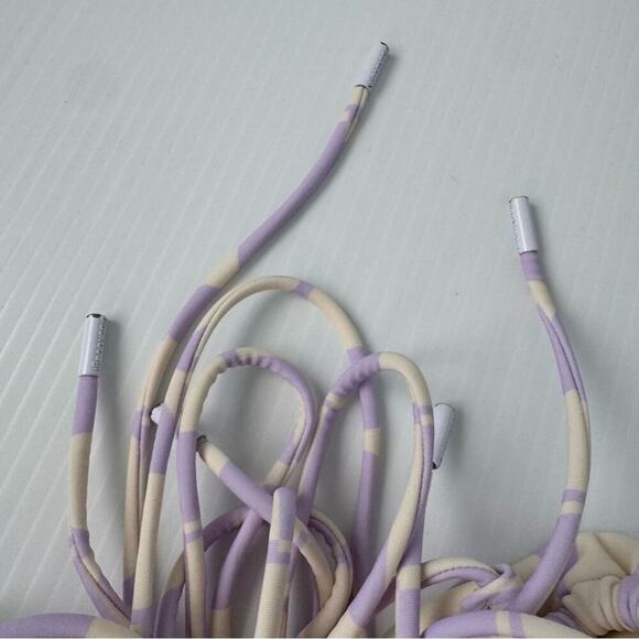 Blackbough string bikini swimsuit size extra large purple lavender and cream - Picture 9 of 12